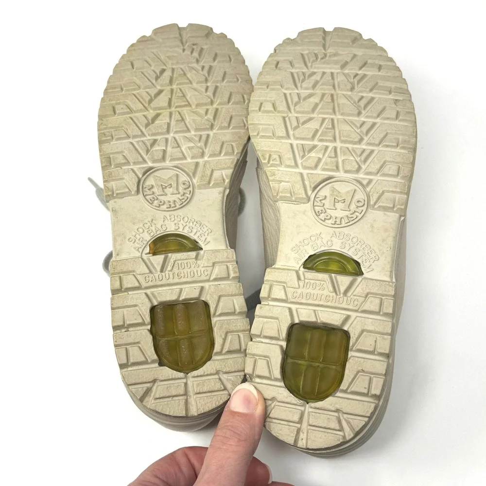 Mephisto Trampolins Air-Relax Beige Leather Walking Shoes Womens 8 US 5.5 EUR